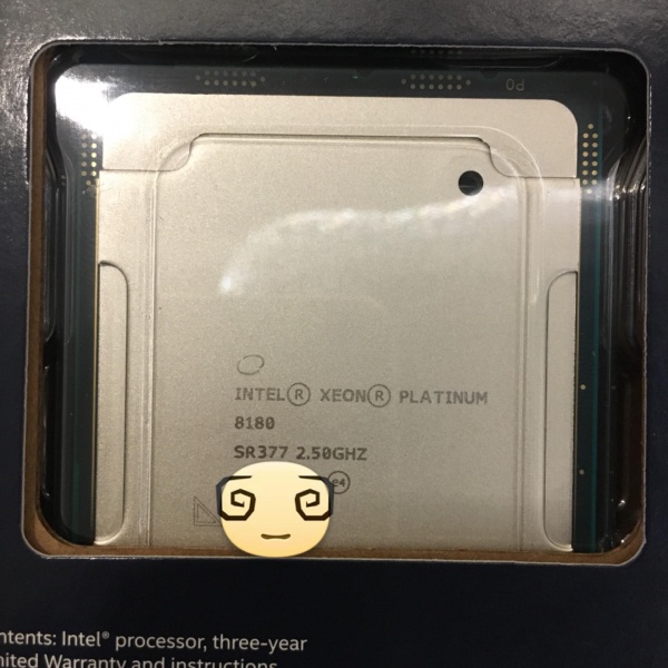 Platinum 8180 [2.5Ghz ~ 3.8Ghz 28core 56thread 38.5MB L3]