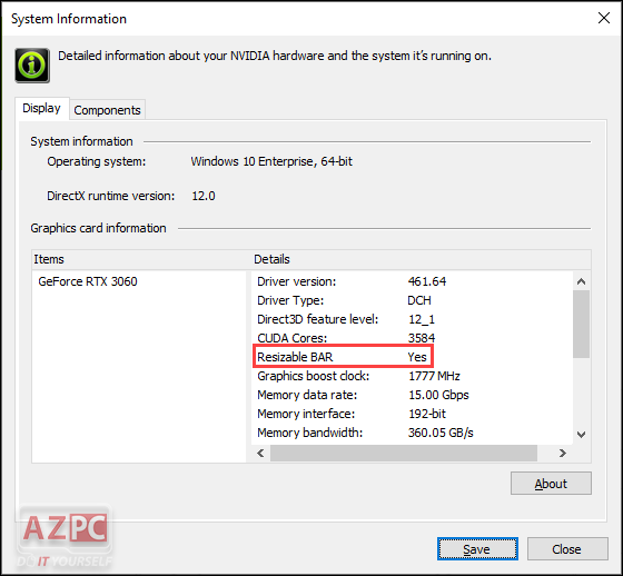 Gigabyte đã hỗ trợ Resizable BAR GeForce RTX 30-Series thông qua VBIOS