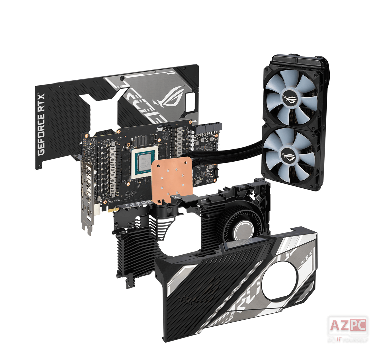 ASUS RTX 3080 Ti ROG Strix LC - Tản nhiệt "khí nước"